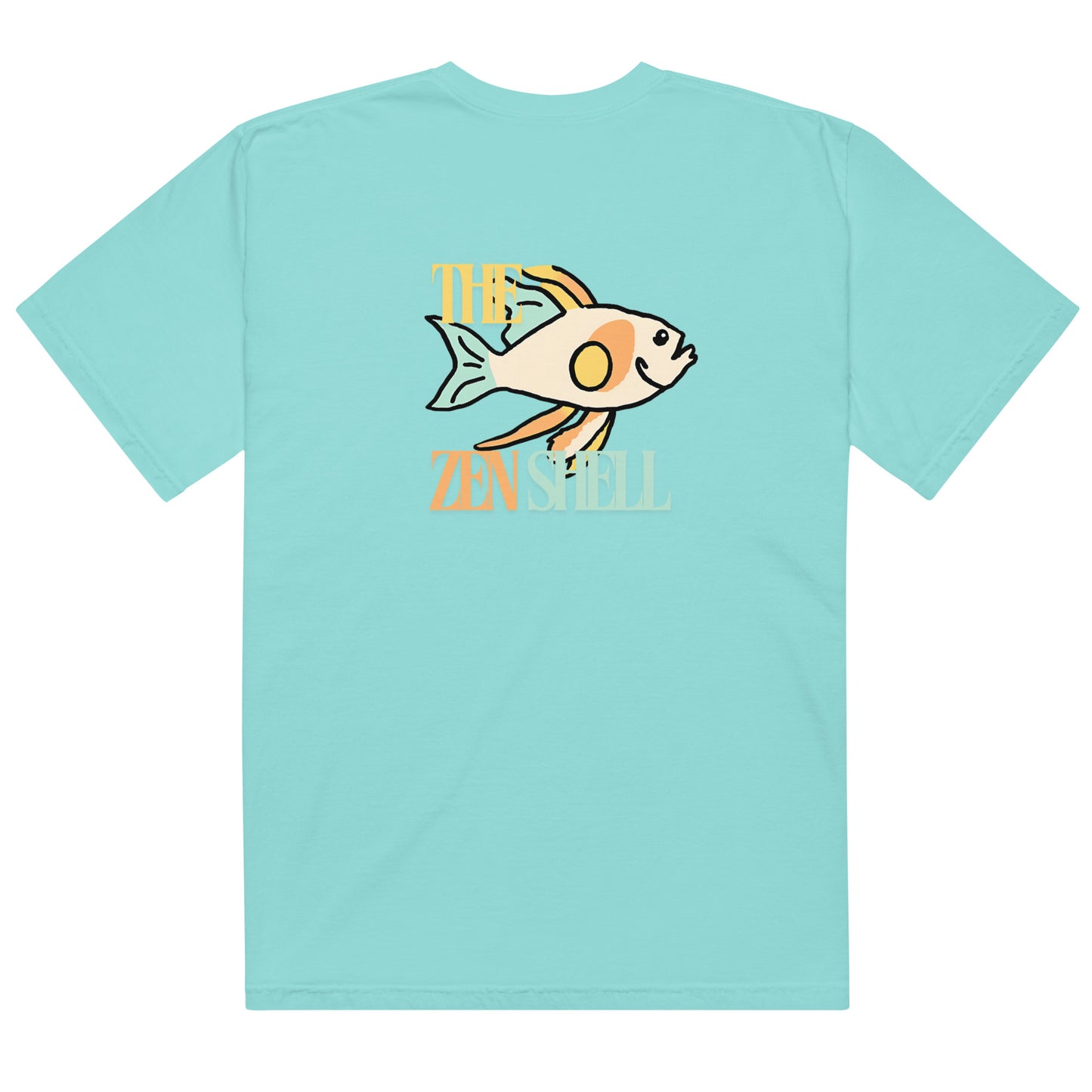 The Zen Shell | Fish Graphic | Unisex Garment-Dyed Heavy Duty T-Shirt