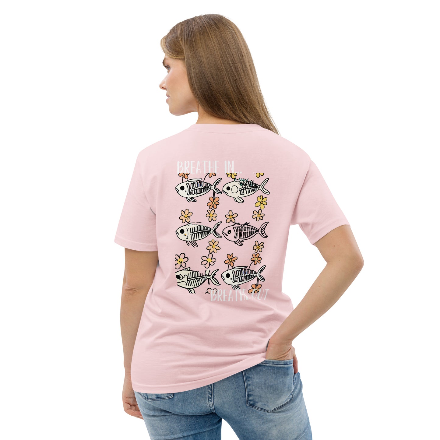 The Zen Shell | Fish Skeleton | Organic Cotton Graphic T-Shirt