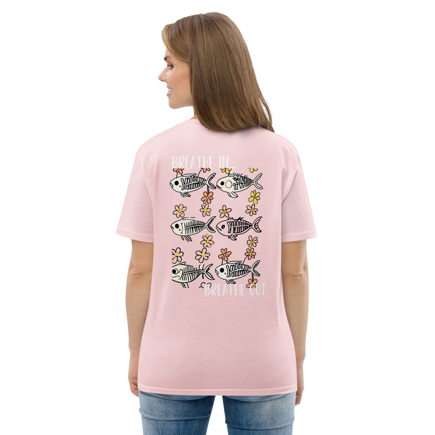 The Zen Shell | Fish Skeleton | Organic Cotton Graphic T-Shirt