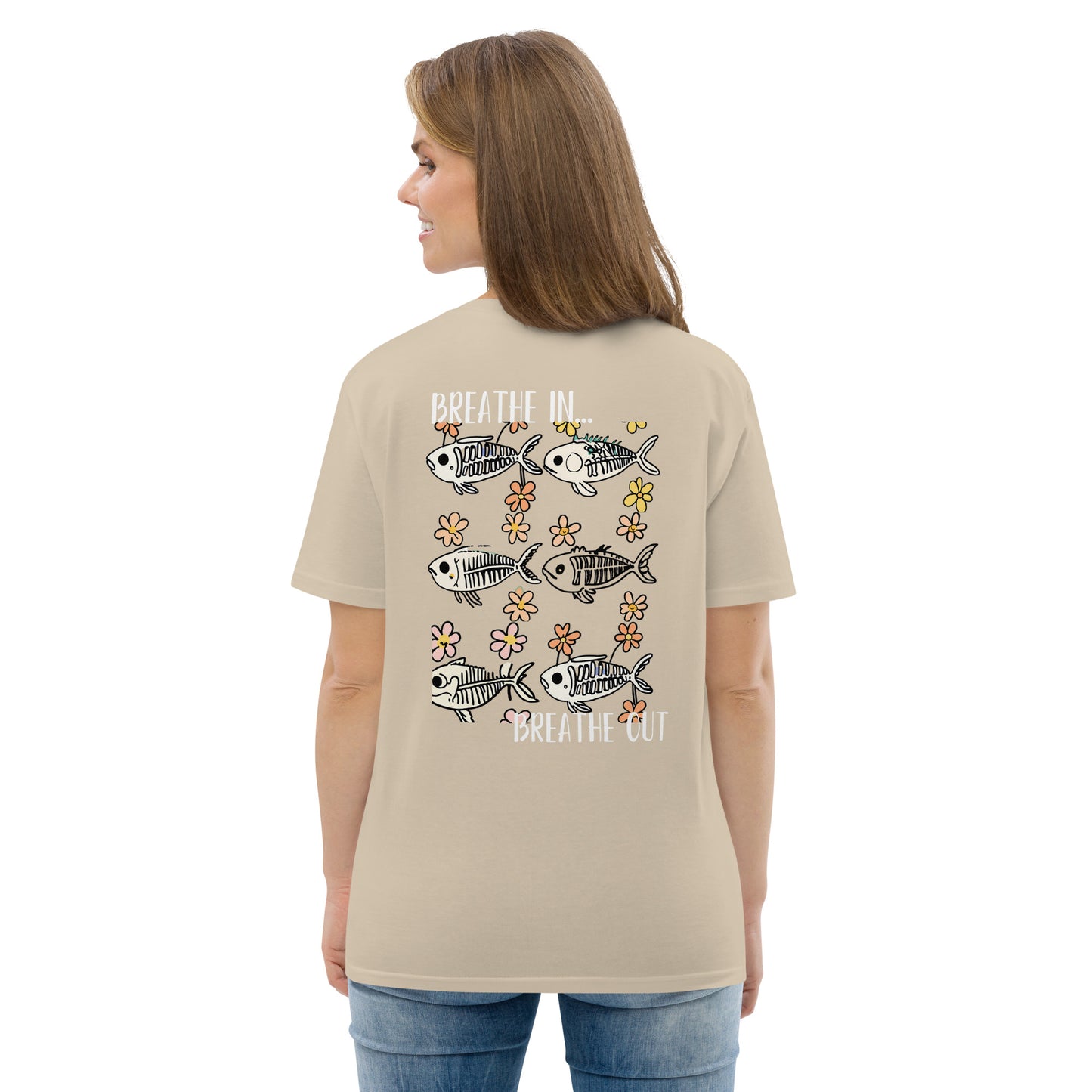 The Zen Shell | Fish Skeleton | Organic Cotton Graphic T-Shirt