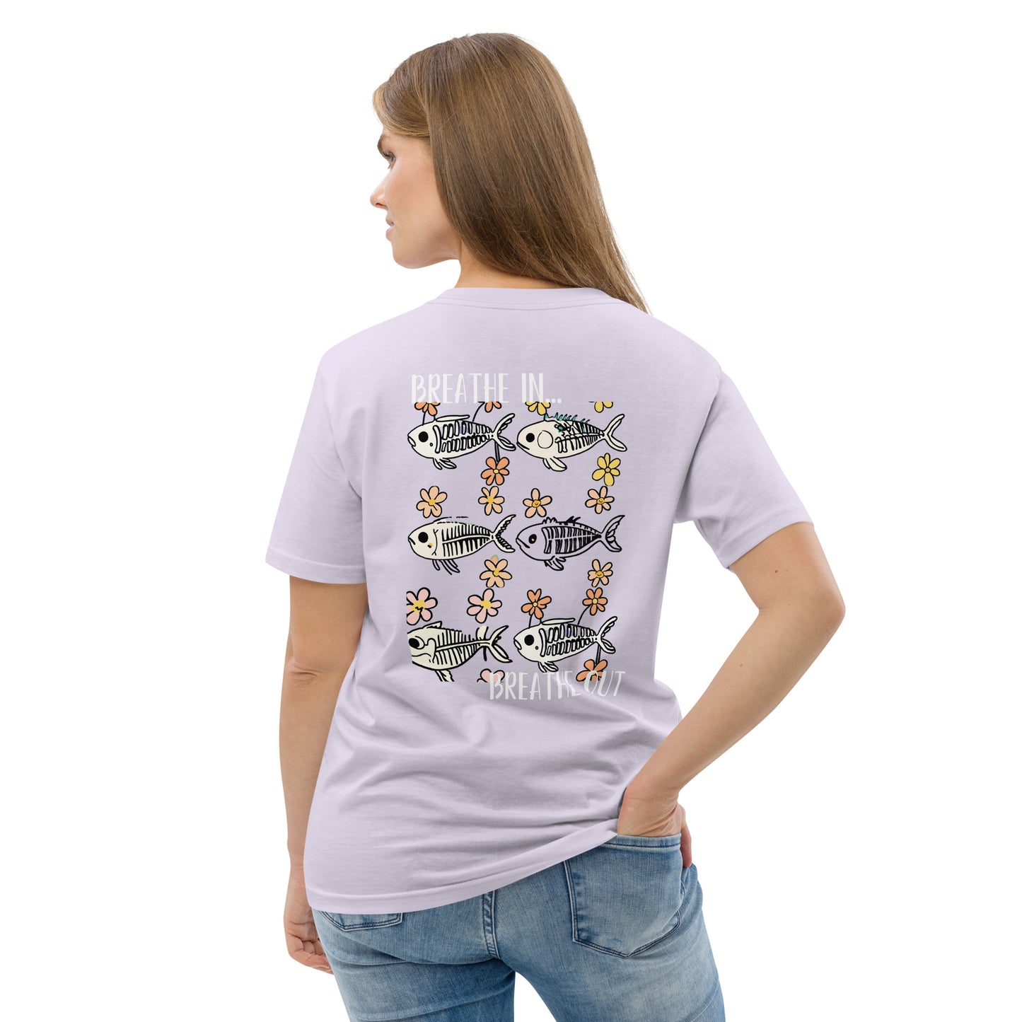 The Zen Shell | Fish Skeleton | Organic Cotton Graphic T-Shirt