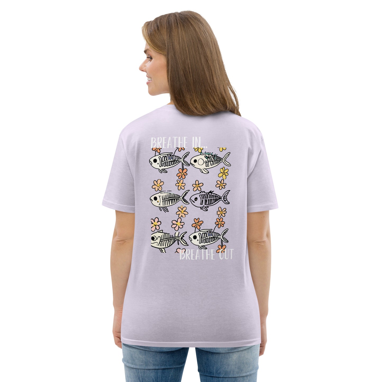 The Zen Shell | Fish Skeleton | Organic Cotton Graphic T-Shirt